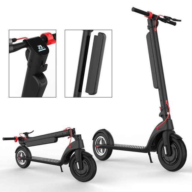 CRONY X8 Electric Kick Scooter, Replaceable dual battery capacity, Foldable10 inch