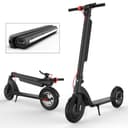 CRONY X8 Electric Kick Scooter, Replaceable dual battery capacity, Foldable10 inch