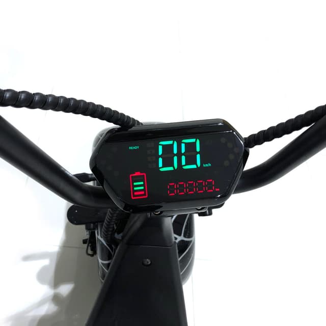 CRONY BIG HARLEY+LI-ion battery+BT+double seat(Black Spid) X3 Electric motorcycle | Black Spiderman