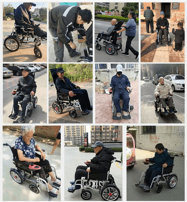 CRONY CN-6005+ Widen the version Electric wheelchair with flatlay Fully Lying Backrest Electric Wheelchair