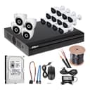 DAHUA CCTV Camera for Home 16 channel 5MP Kit T1A51P 1500TP (4TB HDD)