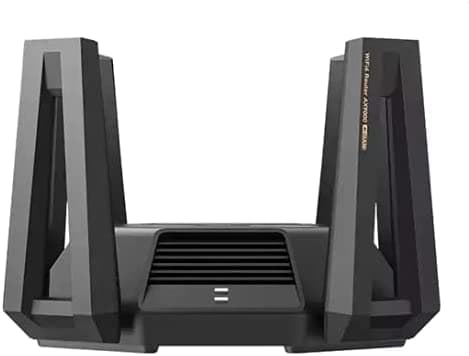 Xiaomi AX9000 Router Tri-Channels WIFI6 Enhanced Version Quad-Core CPU 1GB RAM 4K QAM 12 High-Gain Antennas Mesh (Used)