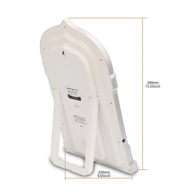 ساعة مواقيت الصلاة ( ساعة مسجد ) - ابيض CRONY 4008PRO AZAN Clock  AL-HARAMEEN Azan Clock,Led Prayer Clock