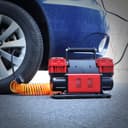 CRONY Two Cylinder Air Compressor 12V /60mm For Car /Bike Tires with Air Pump barometer