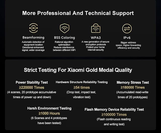 Xiaomi AX9000 Router Tri-Channels WIFI6 Enhanced Version Quad-Core CPU 1GB RAM 4K QAM 12 High-Gain Antennas Mesh (Used)