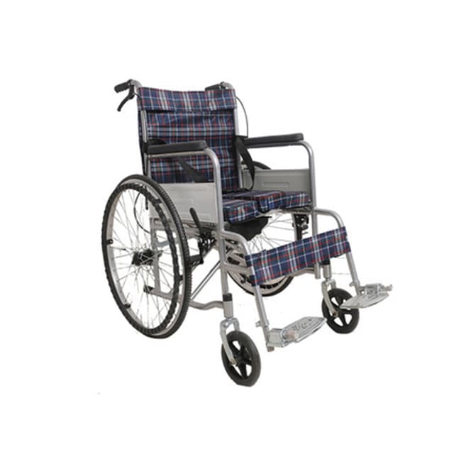 CRONY XT-T-007 Hand-pushed wheelchair With toilet Convenient four-brake wheelchair, multifunctional folding wheelchair