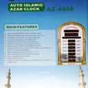 Crony AZ-4009 Auto Islamic Azan Clock Multi LED Muslim Azan Clock, Prayer Wall Islamic Prayer Clocks