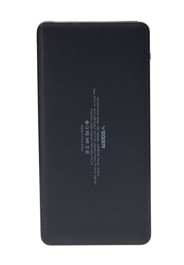 Veger 12000mAh Power Bank for Smart Phones - V59