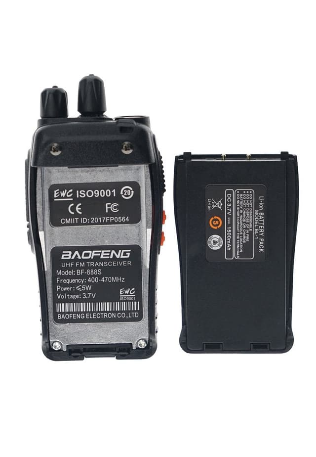 Baofeng 5W BF- 888s 4PCS Walkie Talkies Handheld Two Way Radios Battery and Charger