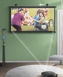 CRONY 72“projector screen with stand Portable Foldable Projection Movie Screen Fabric