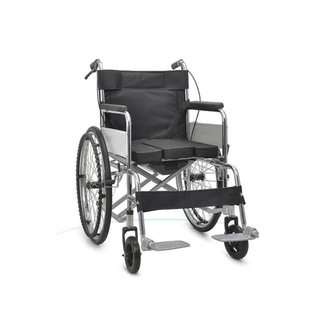 CRONY XT-T-007 Hand-pushed wheelchair With toilet Convenient four-brake wheelchair, multifunctional folding wheelchair