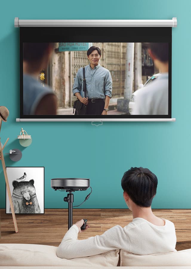 شاشة عرض بروجكتر 72 بوصة CRONY Anti-Light Projection Screen Projector