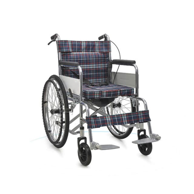 CRONY XT-T-007 Hand-pushed wheelchair With toilet Convenient four-brake wheelchair, multifunctional folding wheelchair