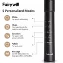 Fairywill E11 Sonic Electric Toothbrush with 8 Bursh Heads Travel Case