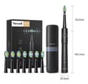 Fairywill E11 Sonic Electric Toothbrush with 8 Bursh Heads Travel Case