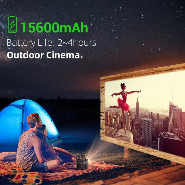 بروجكتر باينتك سنيمائي محمول Byintek Smart 3D DLP Projector UFO U70 Pro و بمقاس عرض 180 إنش