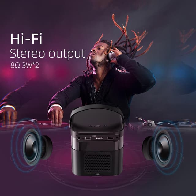 بروجكتر باينتك سنيمائي محمول Byintek Smart 3D DLP Projector UFO U70 Pro و بمقاس عرض 180 إنش