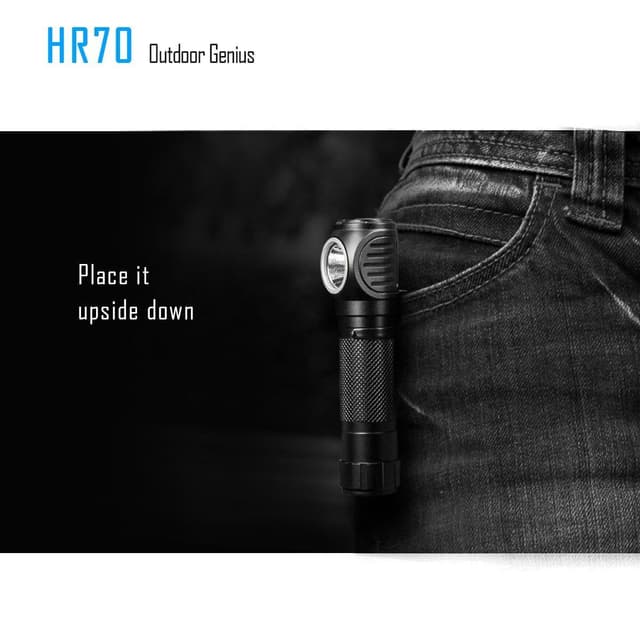 كشاف رأس متعدد الاستخدامات Imalent HR70 3000 Lumens Headlamp سعة 3000 مللي أمبير