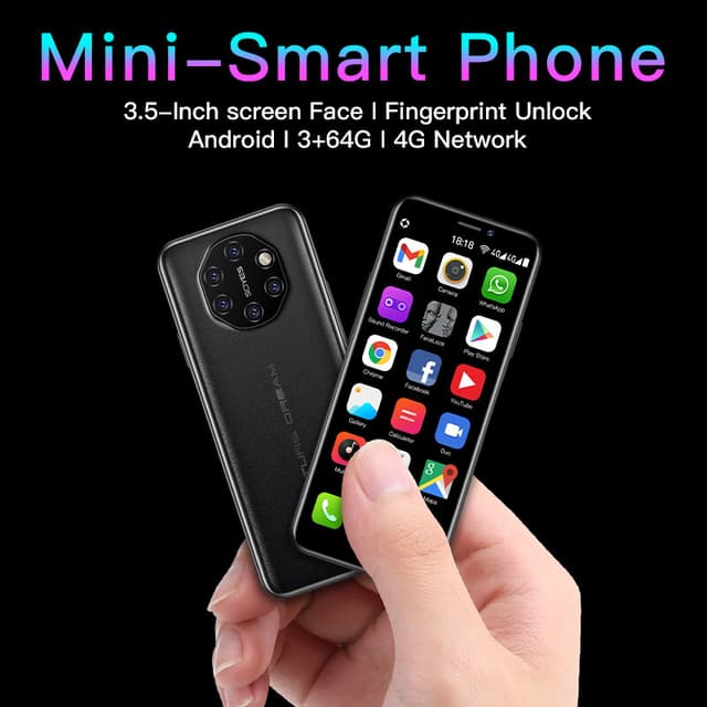 ميني سمارت فون بنظام أندرويد 6.0 Soyes S10i mini smartphone سعة 64GB