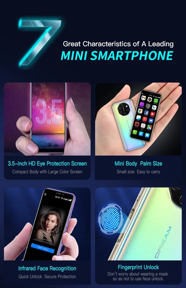 ميني سمارت فون بنظام أندرويد 6.0 Soyes S10i mini smartphone سعة 64GB