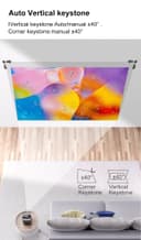 CRONY K5 upright Projector with BT speaker 3D Smart DLP Projector 800 ANSI Lumens 1080P Portable Outdoor DLP 4k Projector