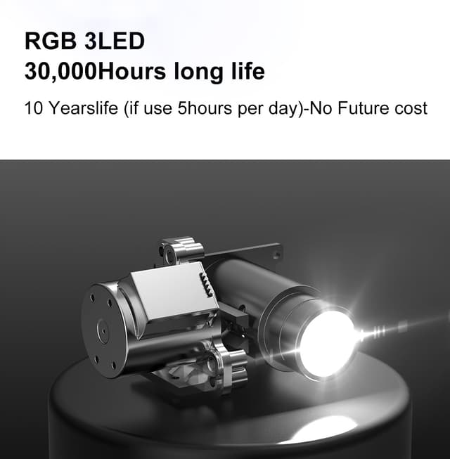 CRONY K5 upright Projector with BT speaker 3D Smart DLP Projector 800 ANSI Lumens 1080P Portable Outdoor DLP 4k Projector