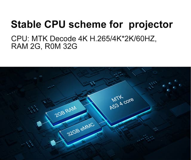 CRONY K5 upright Projector with BT speaker 3D Smart DLP Projector 800 ANSI Lumens 1080P Portable Outdoor DLP 4k Projector