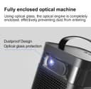 CRONY K5 upright Projector with BT speaker 3D Smart DLP Projector 800 ANSI Lumens 1080P Portable Outdoor DLP 4k Projector