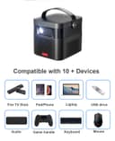 CRONY K5 upright Projector with BT speaker 3D Smart DLP Projector 800 ANSI Lumens 1080P Portable Outdoor DLP 4k Projector