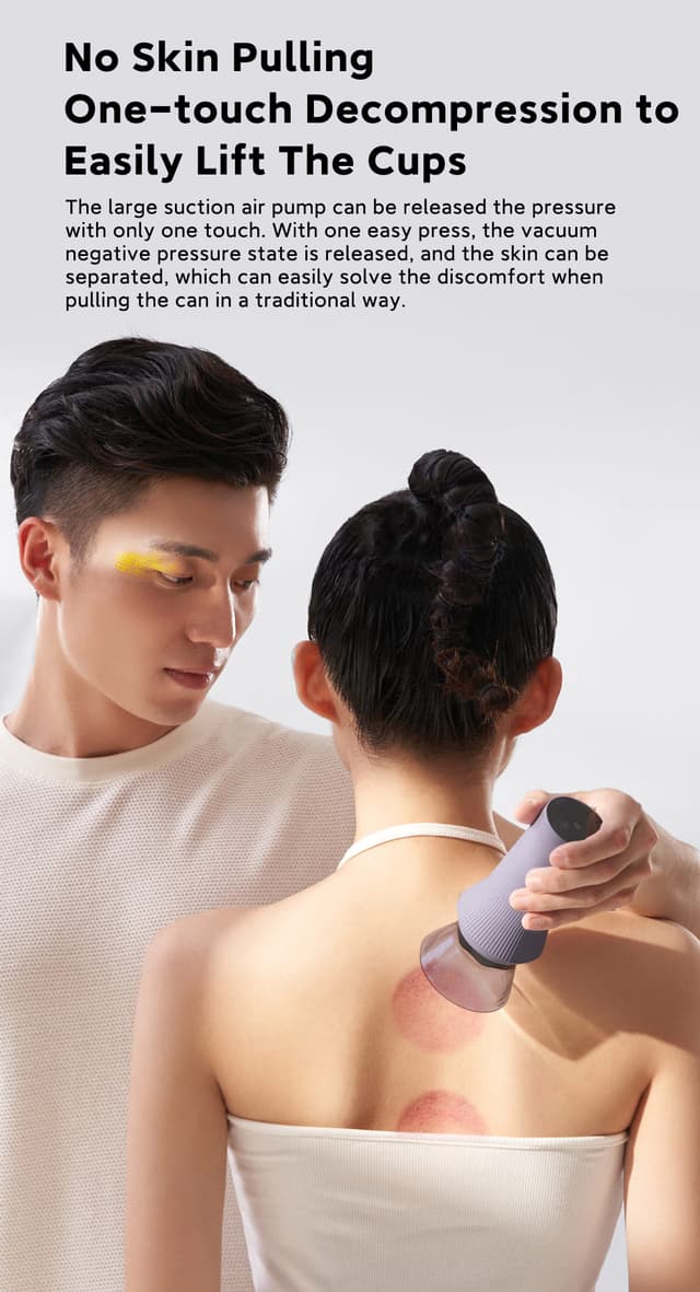 جهاز الحجامة الذكي والتدليك الكهربائي (الجواشا) Zdeer Intelligent Cupping Scraping Massager