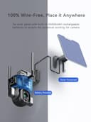 كاميرا المراقبة الخارجية بالطاقة الشمسية بعدستين Dual Linkage 4G Solar PTZ Smart Camera