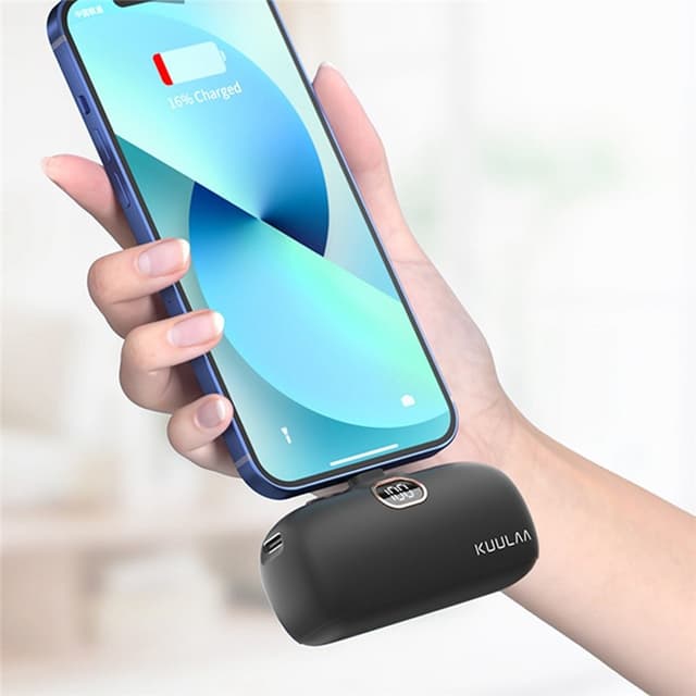 باور بانك محمول صغير للآيفون Kuulaa mini power bank 5000mAh for iPhone