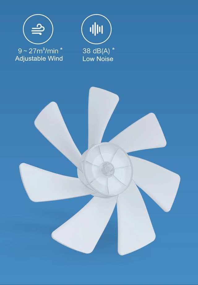مروحة ذكية من شاومي Xiaomi Smart Standing Floor Fan 2 Lite بقوة 38 واط