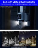 كاميرا المراقبة الخارجية بالطاقة الشمسية بعدستين Dual Linkage 4G Solar PTZ Smart Camera