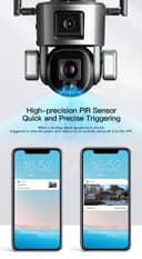 كاميرا المراقبة الخارجية بالطاقة الشمسية بعدستين Dual Linkage 4G Solar PTZ Smart Camera