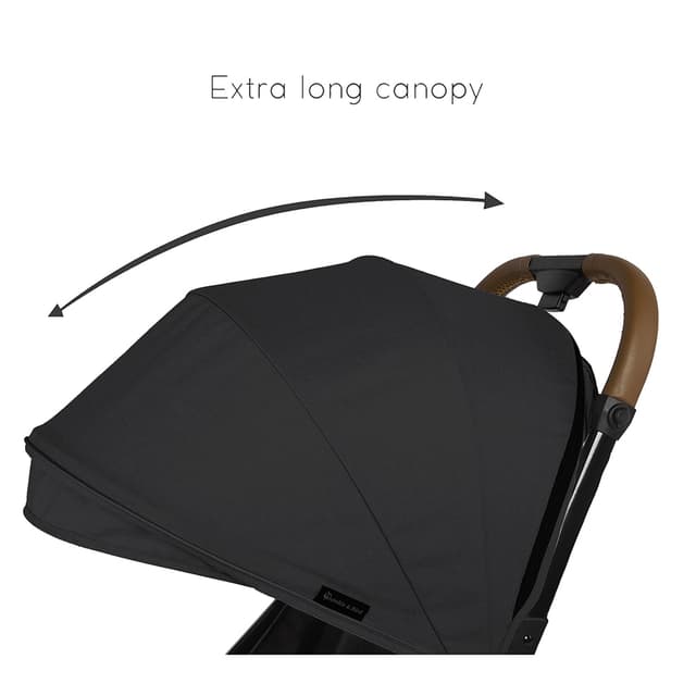 عربة اطفال قابلة للطي - أسود  Robin Travel Stroller - Bumble & Bird