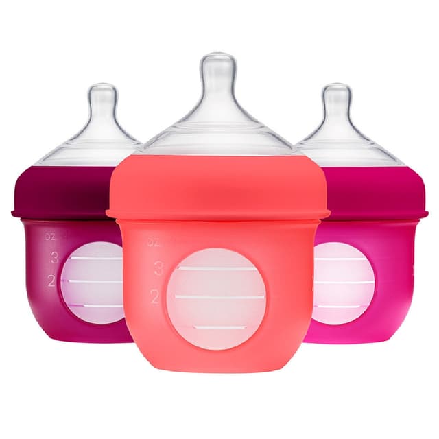 Tomy Boon Boon - Nursh Baby Bottle Set 4oz - Pink