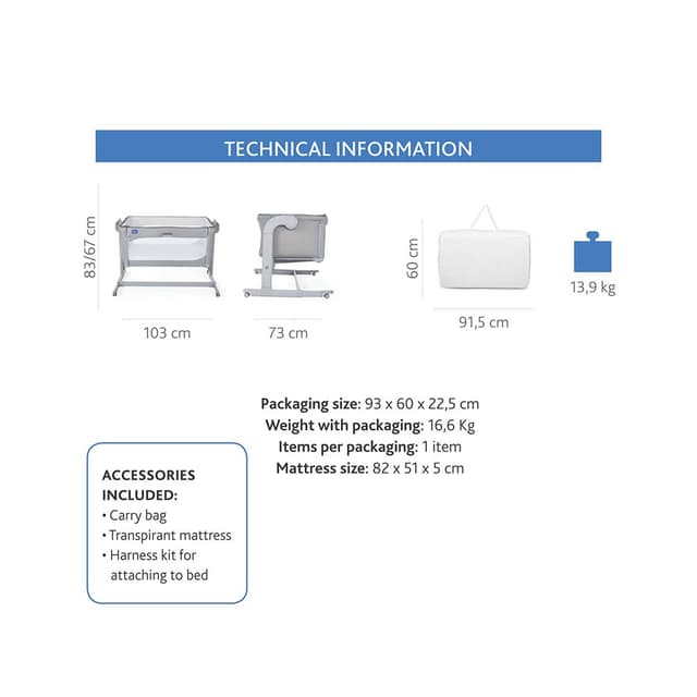 Chicco - Next2me Magic Crib - Beige