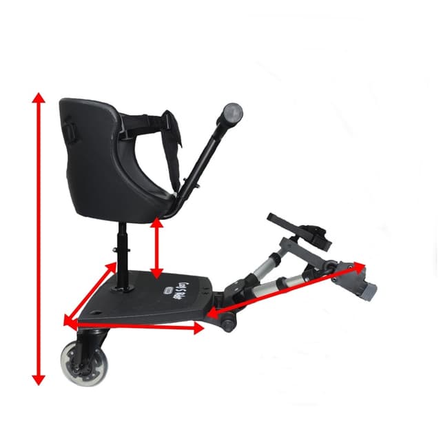 مقعد عربة أطفال اضافي بامبل اند بيرد Bumble & Bird Universal Buggy Board 2-Wheels Safe Seat