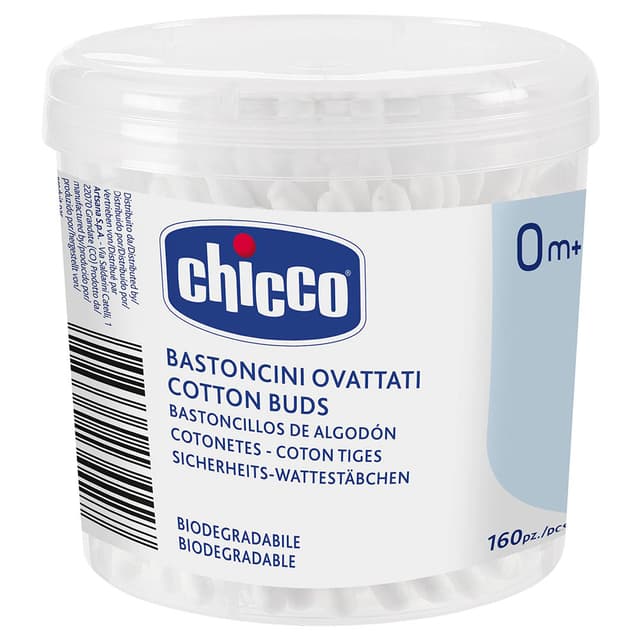 اعواد قطن لتنظيف الأذن للأطفال 160 قطعة شيكو Chicco Cotton Buds 160pcs