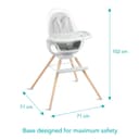كرسي طعام اطفال قابل للدوران 360 درجة منشكين Munchkin Cloud High Chair