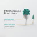 فرشاة تنظيف رضاعات كهربائية مع منظف حلمات نانو بيبي Nanobebe Flexy Brush Heads Teal