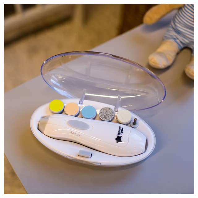 مقص اظافر للاطفال الكترونية تومي تيبي Tommee Tippee Electric Baby & Toddler Nail File Trimmer