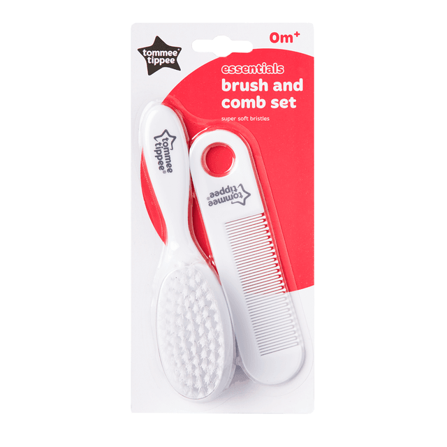 Tommee Tippee Essentials Baby Brush and Comb - White