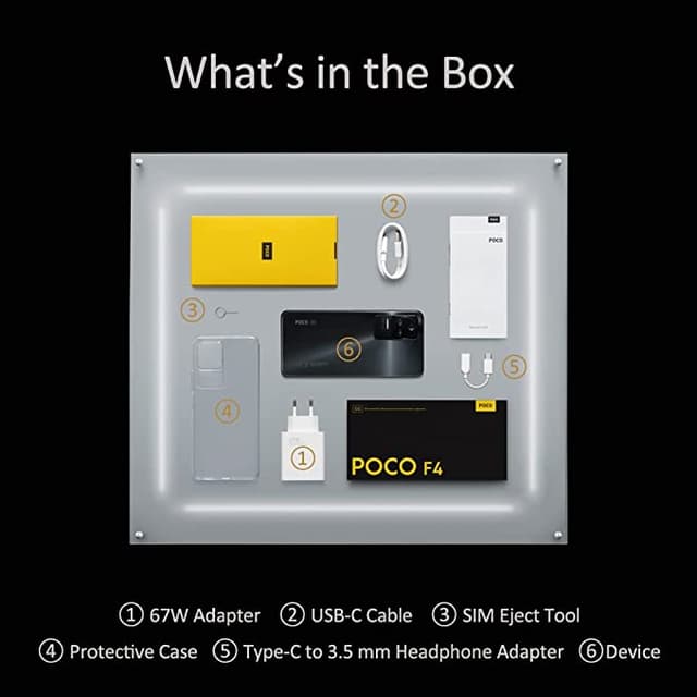 موبايل جوال Xiaomi Poco F4 5G Smartphone Dual-Sim رامات 6 جيجا – 128 جيجا تخزين