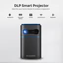 بروجكتر صغير محمول بالبطارية مناسب للمعلمين Wownect Mini DLP Support 1080P Portable Projector سعة 7000 مللي أمبير