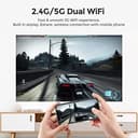 بروجكتر صغير محمول بالبطارية مناسب للمعلمين Wownect Mini DLP Support 1080P Portable Projector سعة 7000 مللي أمبير