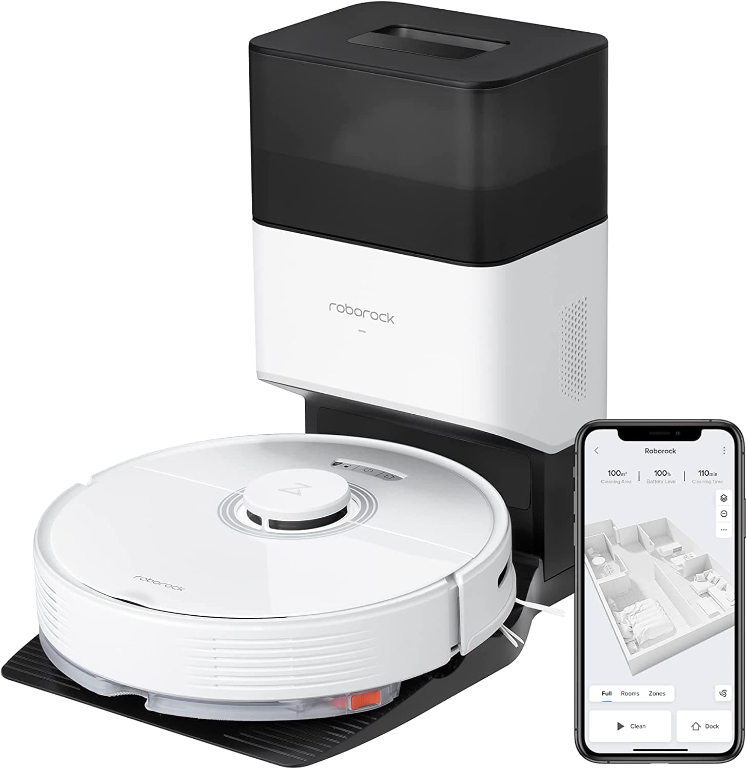 Roborock Q7 Max+ Robot Vacuum Cleaner With Auto-Empty Dock Lidar Navigation