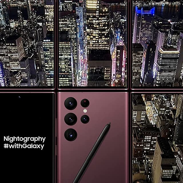 موبايل جوال Samsung S22 ultra 5G Smartphone رامات 12 جيجا – 256 جيجا تخزين (النسخة العالمية)