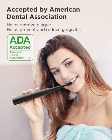 Fairywill Electric Toothbrush D8 Sonic Oral with 8 heads Case